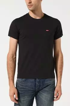Черная футболка с нашивкой LEVI'S