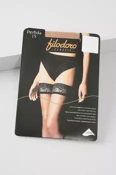 Чулки тончайшие матовые самодержащиеся 15 den Filodoro