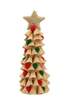 Декор новогодний Classics из джута и гофрированного картона Tkano