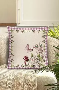 Декоративная наволочка с цветочным принтом Le Gobelin