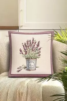 Декоративная подушка с принтом лаванда Le Gobelin