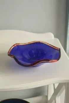 Декоративное блюдо из стекла COINCASA