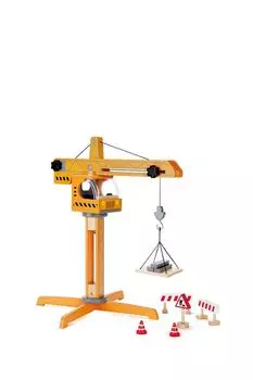 Деревянная игрушка Большой подъемный кран из 8 предметов Hape