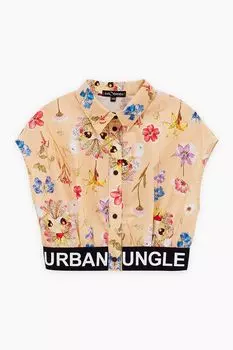 Блуза без рукавов с принтом укороченная Bell Bimbo