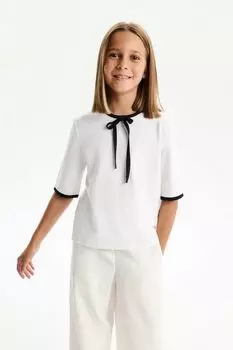 Блуза трикотажная с контрастными деталями Silver Spoon Ceremony