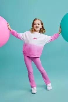 Брюки клеш хлопковые в рубчик GIOCO