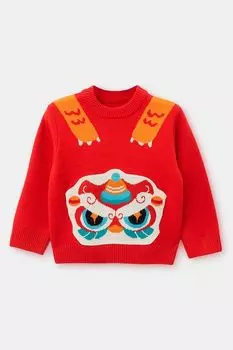 Джемпер вязаный с принтом Balabala