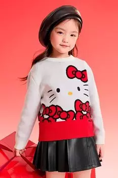 Джемпер вязаный с принтом Balabala