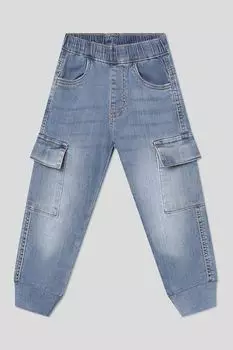 Джинсы с эластичными деталями и карманами IDO