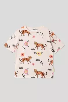 Футболка хлопковая с принтом GIOCO