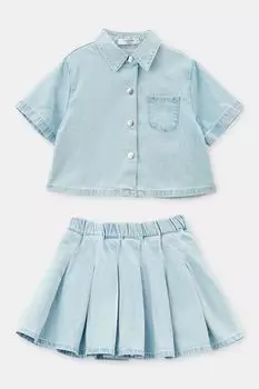 Комплект джинсовый из рубашки и юбки Balabala