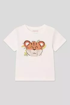 Футболка хлопковая с аппликацией Mayoral