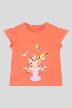 Футболка хлопковая с принтом Mayoral