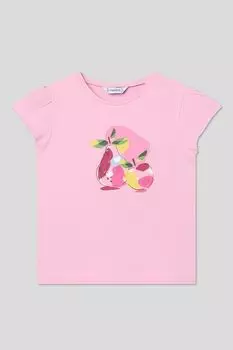 Футболка хлопковая с принтом Mayoral