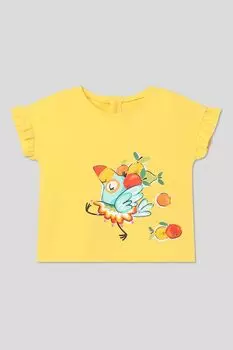 Футболка хлопковая с принтом Mayoral