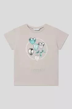 Футболка хлопковая с принтом Mayoral