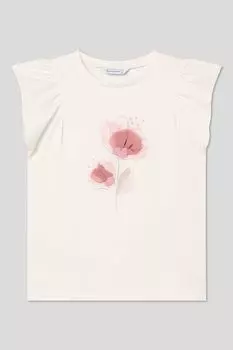 Футболка хлопковая без рукавов с декором Mayoral