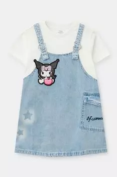 Сарафан джинсовый с аппликацией Balabala