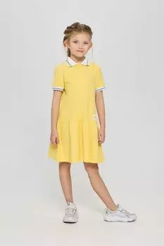 Платье-поло хлопковое с воланом Choupette