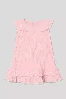 Платье в мелкую складку с оборками Mayoral