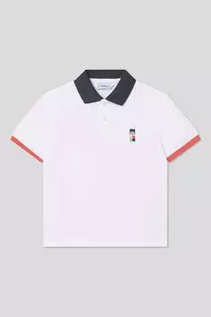 Поло хлопковое с контрастными деталями Mayoral