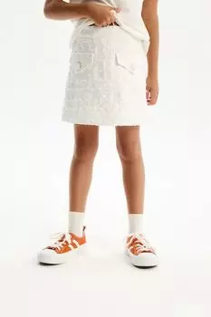 Юбка твидовая с фальш карманами Silver Spoon Ceremony