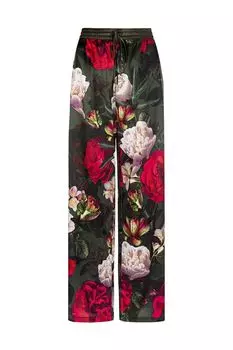 Домашние брюки из шелка с принтом MARC & ANDRE