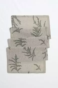 Дорожка настольная льняная с принтом Lino Pigne COINCASA