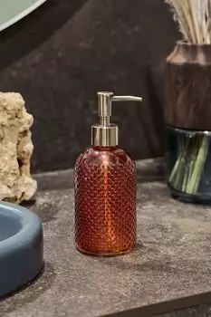 Дозатор для жидкого мыла стеклянный Barentsevo more Moroshka