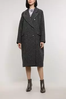 Двубортное пальто из смесовой шерсти BELUCCI