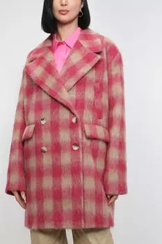 Двубортное пальто из смесовой шерсти Jijil