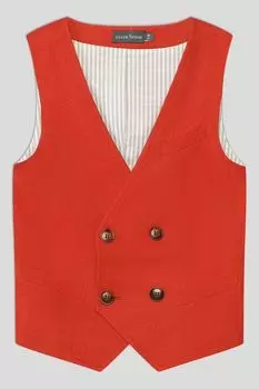 Двубортный жилет из льна Silver Spoon Ceremony