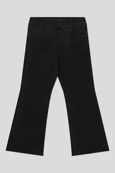 Джеггинсы хлопковые с клеш и стразами OVS