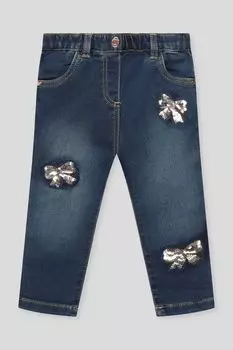 Джеггинсы хлопковые с пайетками Fagottino