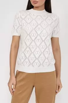 Джемпер ажурный с добавлением кашемира TWINSET