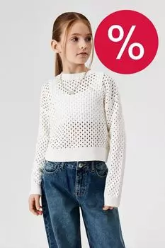 Джемпер хлопковый ажурный ACOOLA