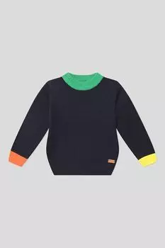 Джемпер хлопковый с контрастными деталями OVS