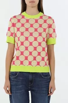 Джемпер хлопковый с коротким рукавом BELUCCI