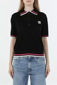 Джемпер хлопковый с коротким рукавом BELUCCI