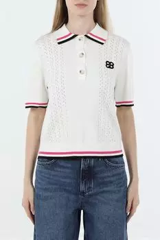 Джемпер хлопковый с коротким рукавом BELUCCI