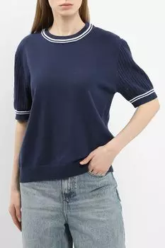 Джемпер хлопковый с коротким рукавом BELUCCI