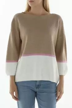 Джемпер хлопковый с коротким рукавом Comma