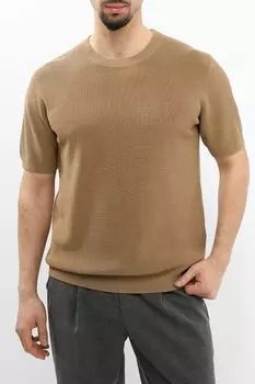 Джемпер хлопковый с коротким рукавом MARCO DI RADI