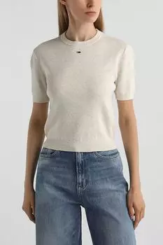 Джемпер хлопковый с коротким рукавом Tommy Jeans