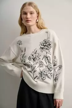 Джемпер хлопковый с принтом DREAMS by Alena Akhmadullina