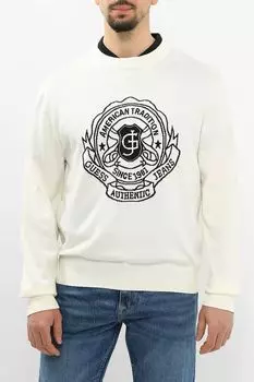 Джемпер хлопковый с принтом Guess Jeans