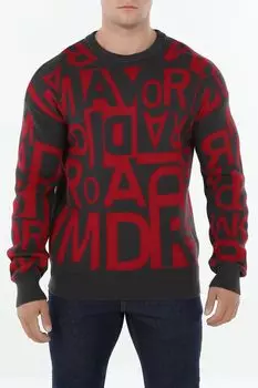 Джемпер хлопковый с принтом MARCO DI RADI
