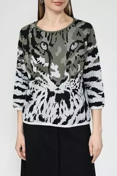 Джемпер хлопковый с принтом Monari