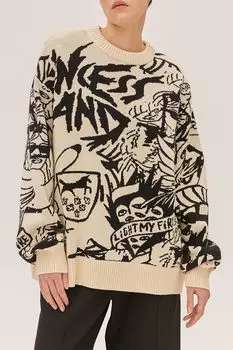 Джемпер хлопковый с принтом Princessland EVE&ESTHER