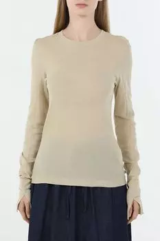 Джемпер хлопковый с разрезами на рукавах Calvin Klein Jeans